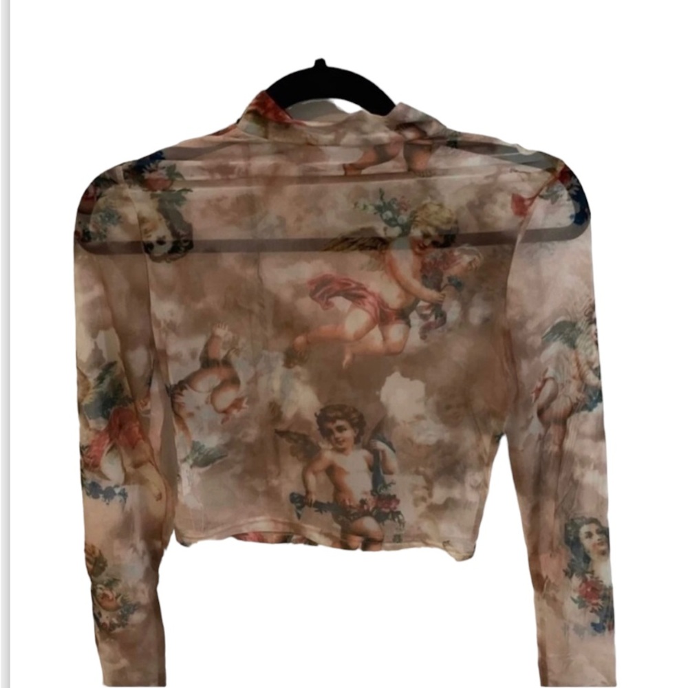 Sheer crop top